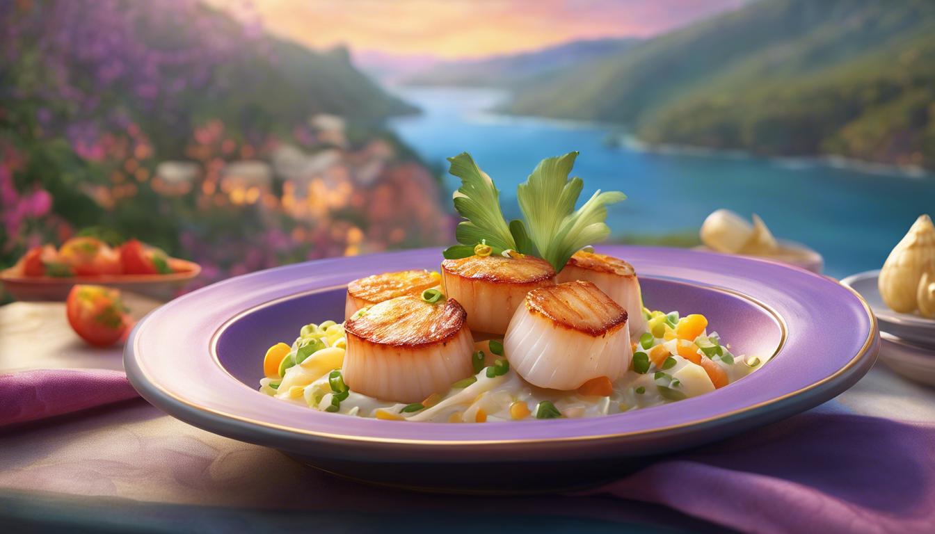 Coquilles Saint-Jacques à l'Ail Crémeux : le plat incontournable pour booster votre énergie dans Disney Dreamlight Valley !