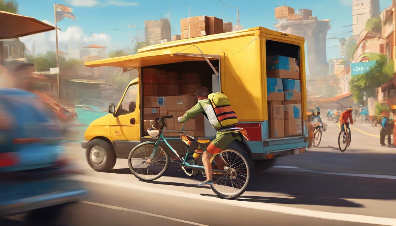 Parcel Corps : le retard hilarant d'un jeu de livraison à vélo !