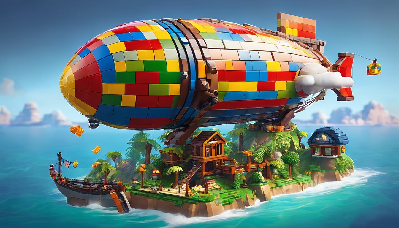 Construisez l'airship dans LEGO Fortnite : l'aventure vous attend !