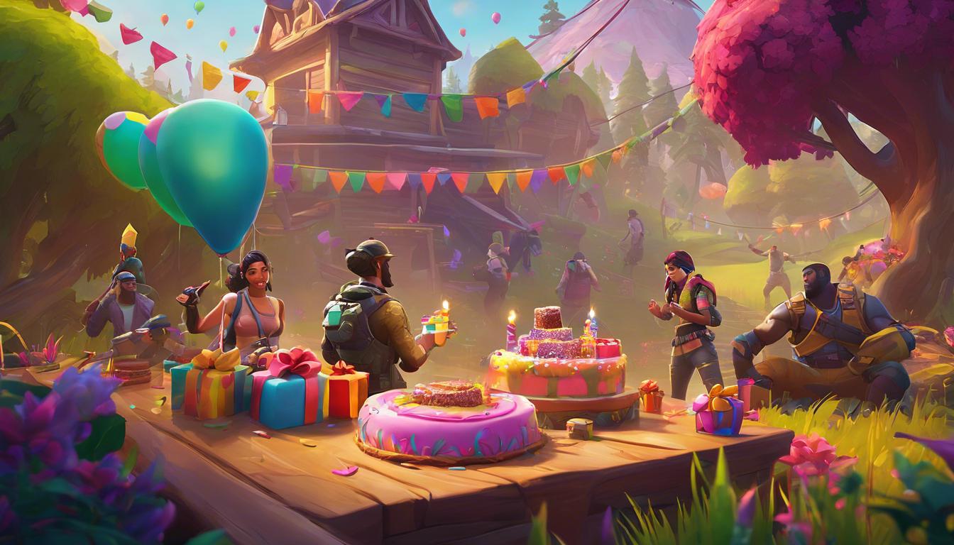 Fortnite : découvrez les gâteaux et présents d'anniversaire inédits !