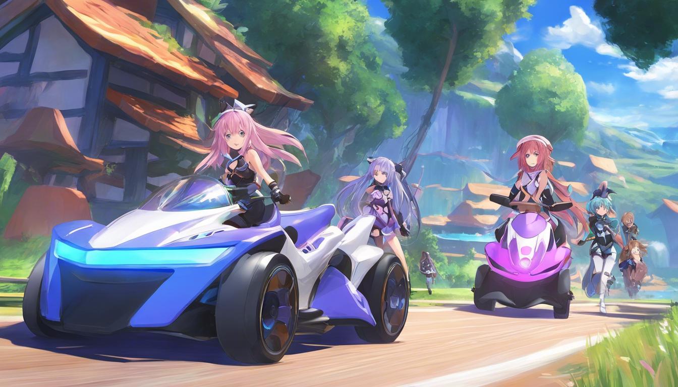 Neptunia Riders VS Dogoos : la course colorée qui va faire vibrer l'Occident !