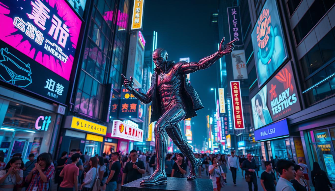 Statue Cyberpunk: Edgerunners, un duel épique à ne pas manquer !