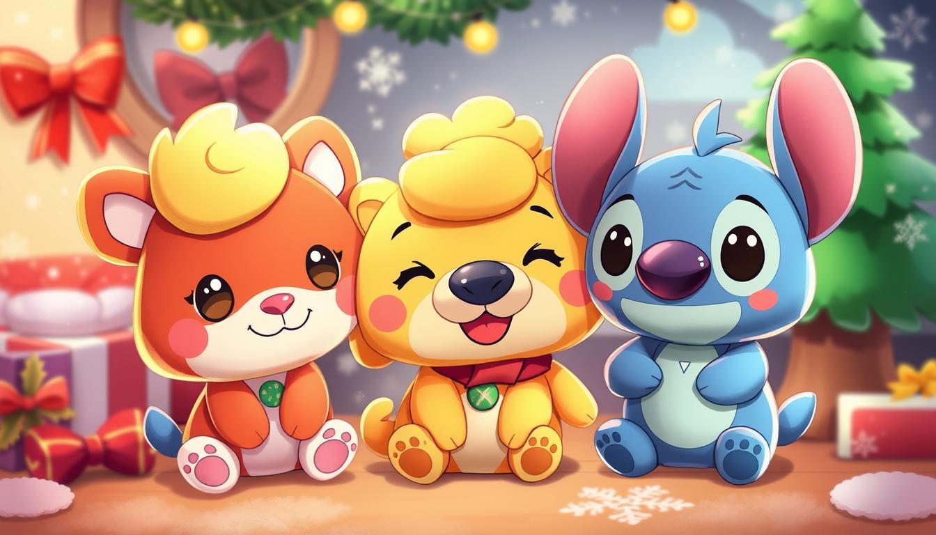 Des peluches Animal Crossing exclusives : Sasha, Goldie et Stitches arrivent !