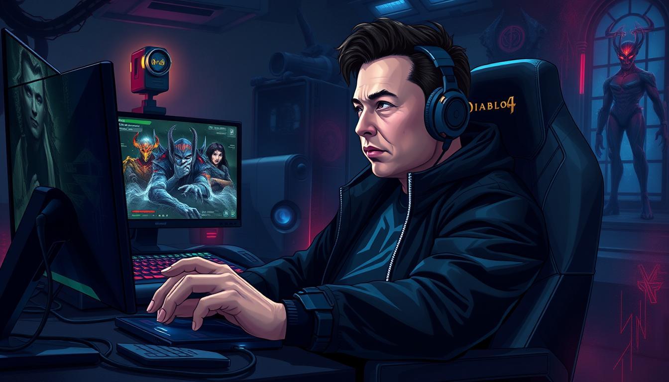 Elon Musk : du milliardaire au gamer d'élite dans Diablo IV !