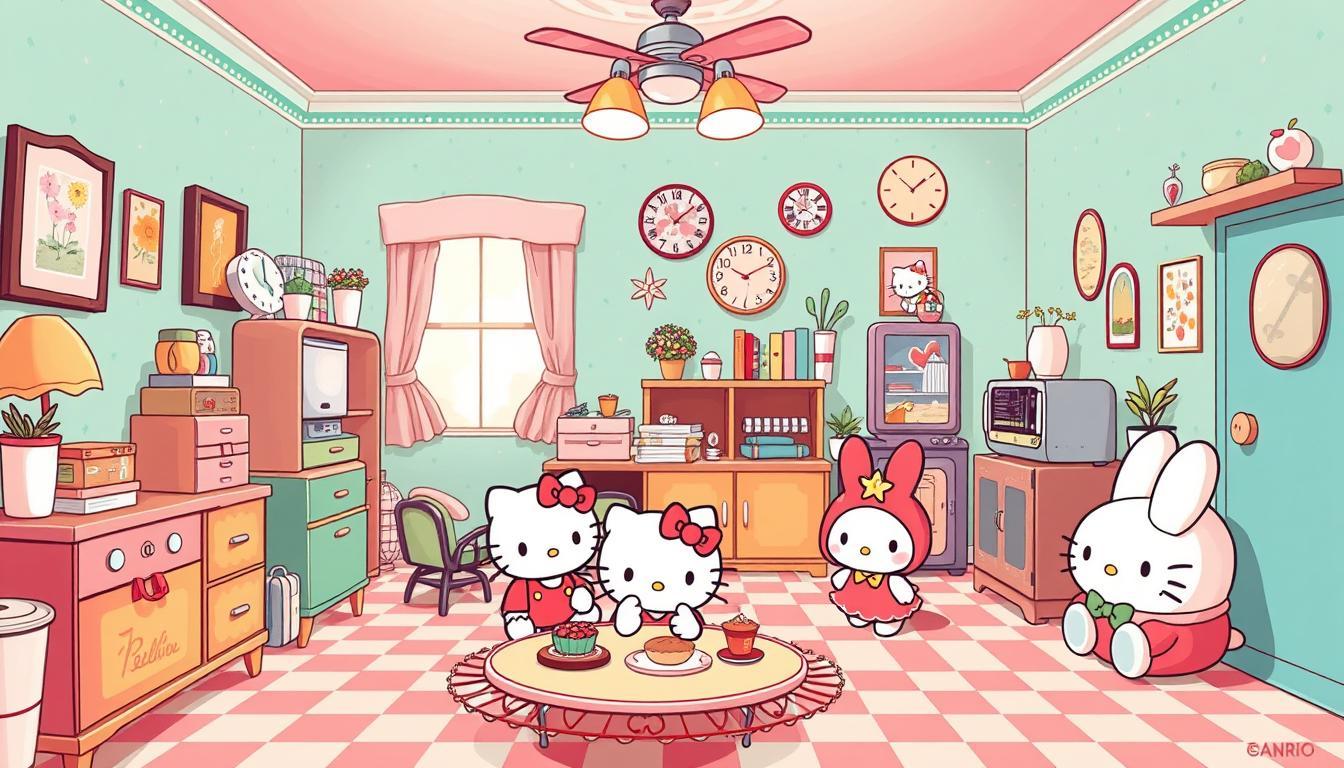 Nostalgie et mascottes : découvrez la collection Retro Room de Sanrio !