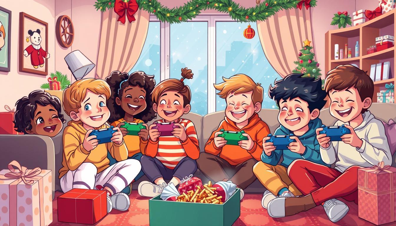 Les enfants préfèrent les jeux vidéo à l'argent pour Noël !