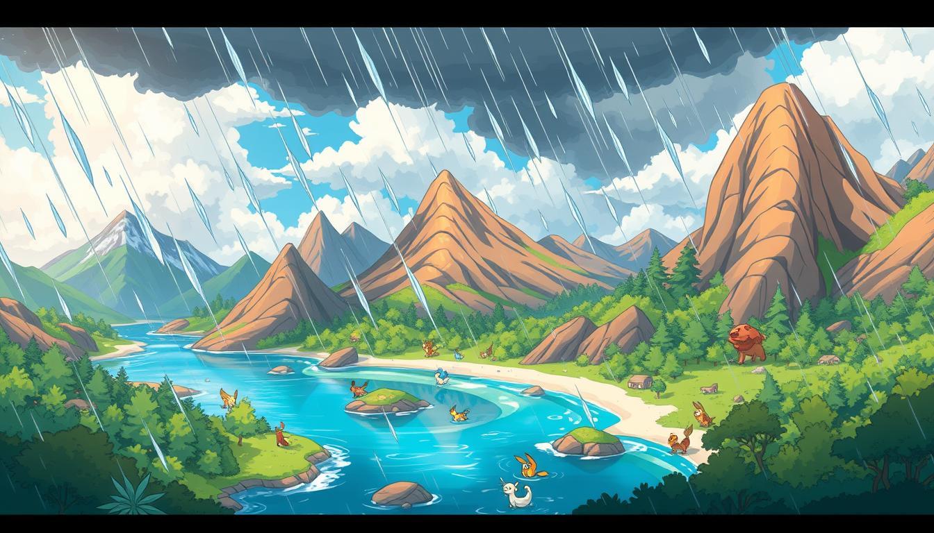 Pluie et Pokémon : Comment la météo transforme votre aventure à Paldea !