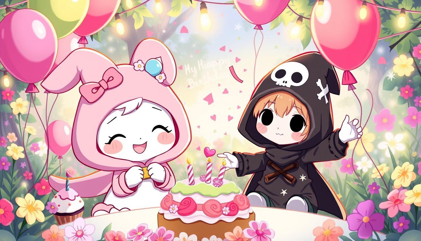 Célébrations éblouissantes : My Melody et Kuromi fêtent leurs anniversaires !