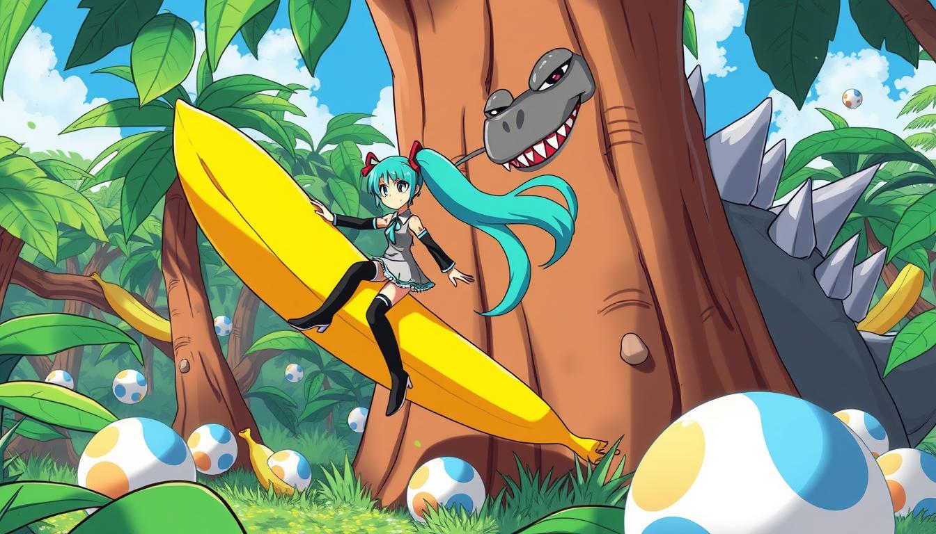 Godzilla et Hatsune Miku débarquent dans Super Monkey Ball !