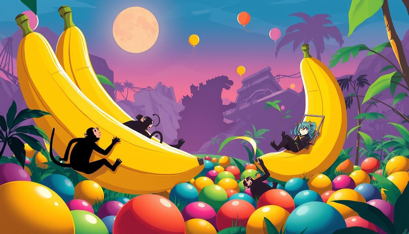 Super Monkey Ball : Banana Rumble, entre Godzilla et Hatsune Miku !